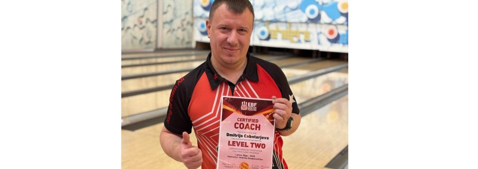 Dmitrijs Čebotarjovs saņem EBF otro trenera līmeni