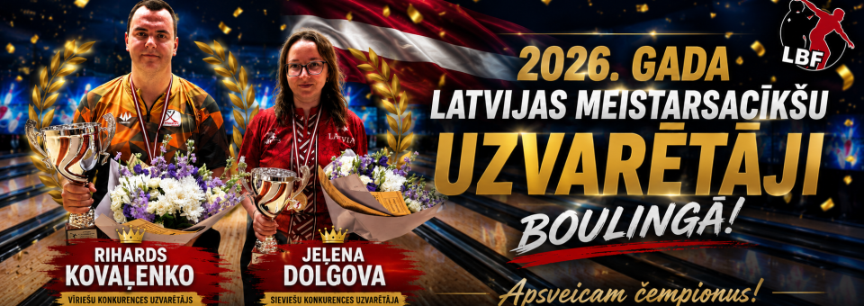 29. Meistarsacīkšu uzvarētāji – Rihards Kovaļenko un Jeļena Dolgova